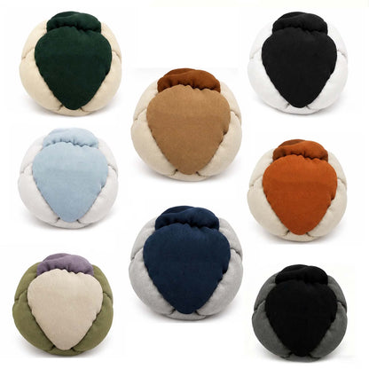 Nutt Kick Sacks, Durable Handmade Sand Filled Footbag Hacky Bags, Indoor Outdoor Footbag Game Relief Fidget Ball for Backyard Beach, Soft Touch